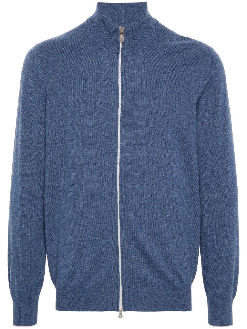 Brunello cucinelli Turtle-Neck Cardigan With Zipper