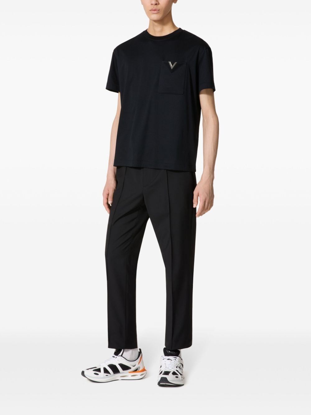 Valentino garavani `V Detail` T-Shirt Fino al 60% di sconto
