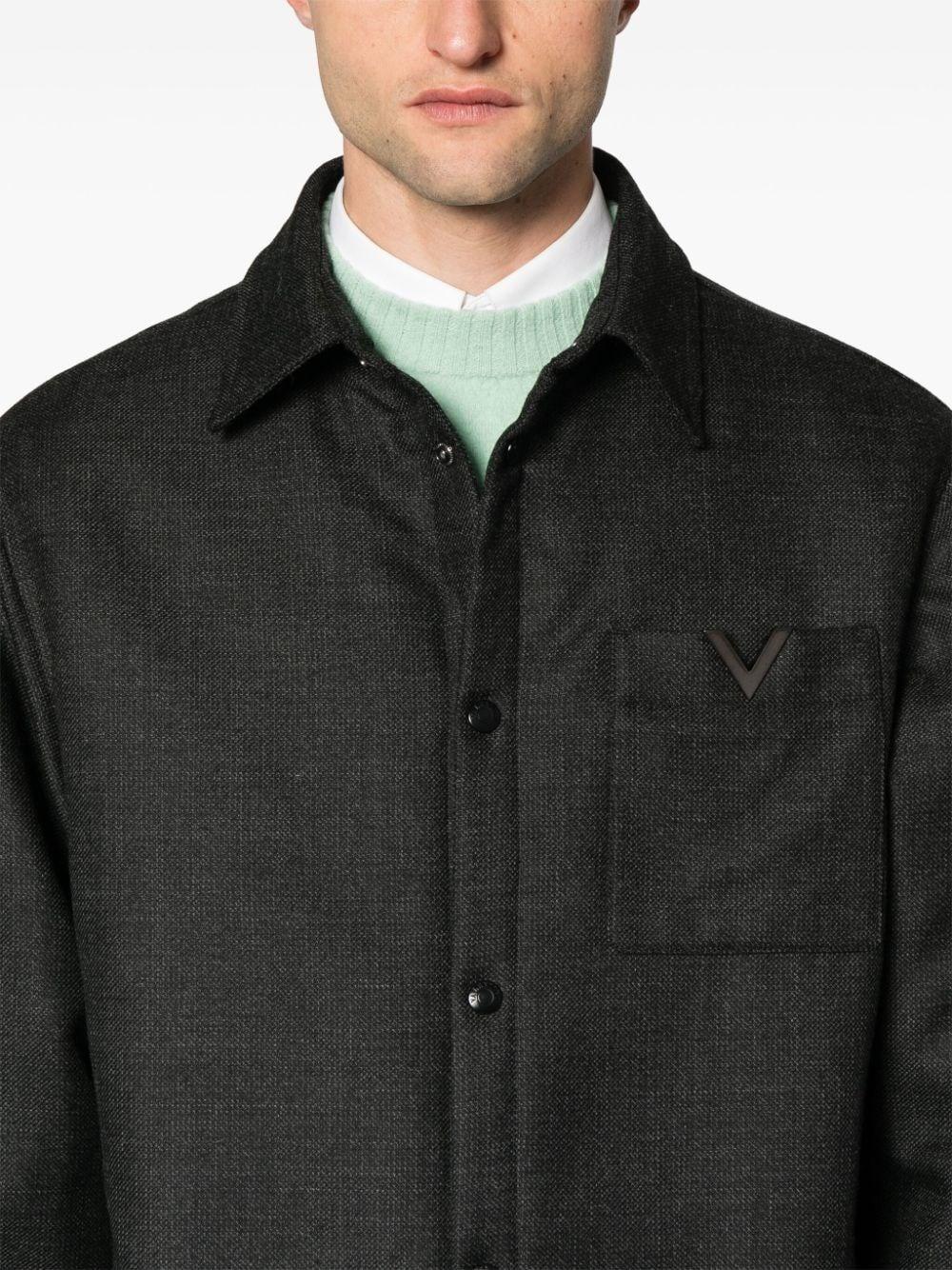 Valentino garavani `V Detail` Shirt Jacket Offerta speciale della fabbrica