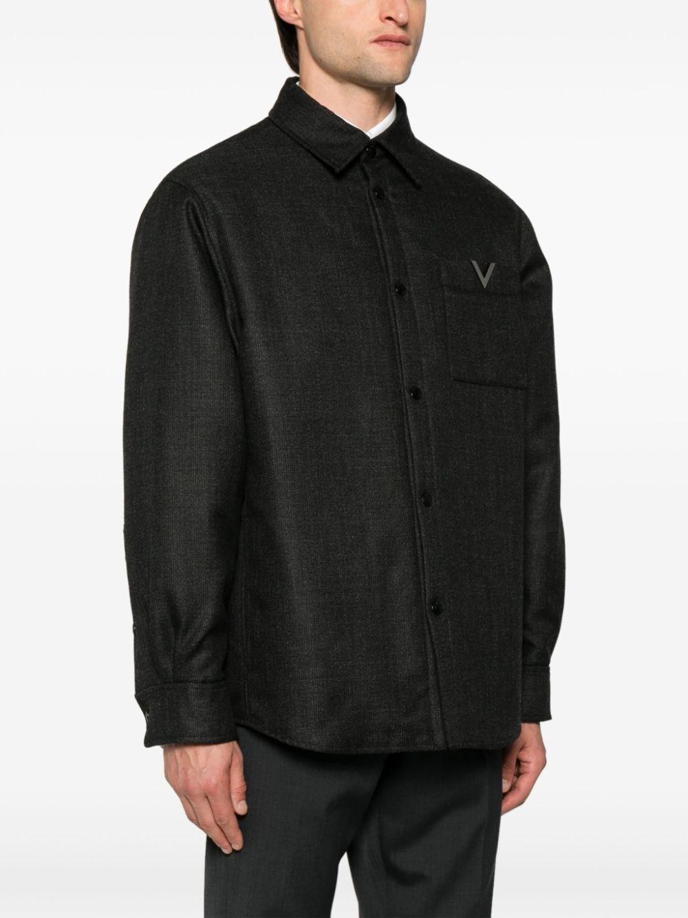 Valentino garavani `V Detail` Shirt Jacket Offerta speciale della fabbrica