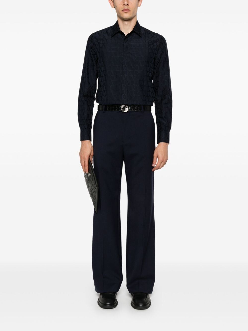 Valentino garavani `Toile Iconographe` Long Sleeve Shirt Fino al 55% di sconto