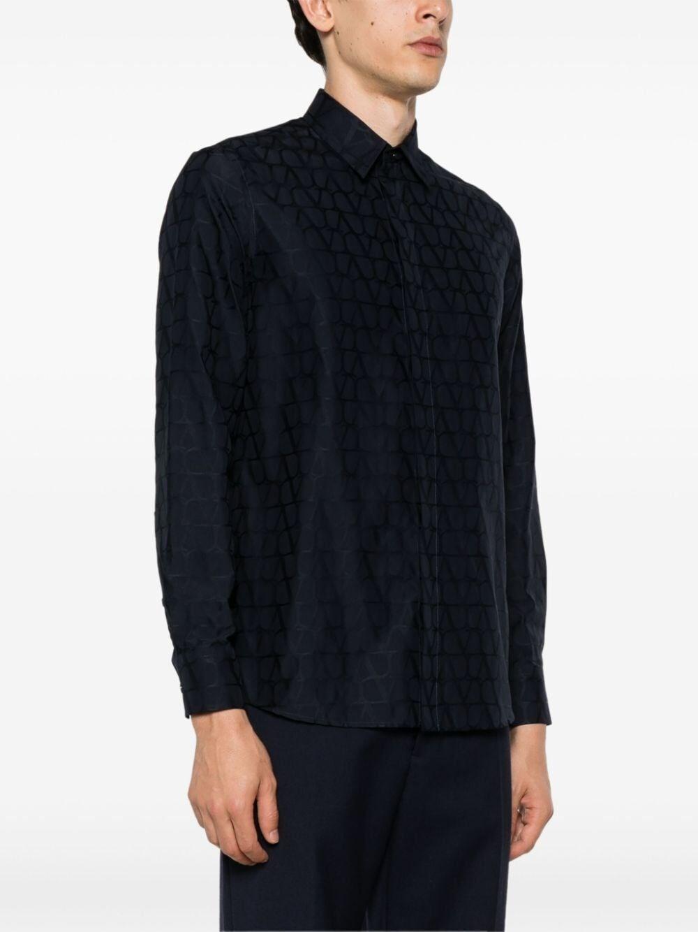 Valentino garavani `Toile Iconographe` Long Sleeve Shirt Fino al 55% di sconto