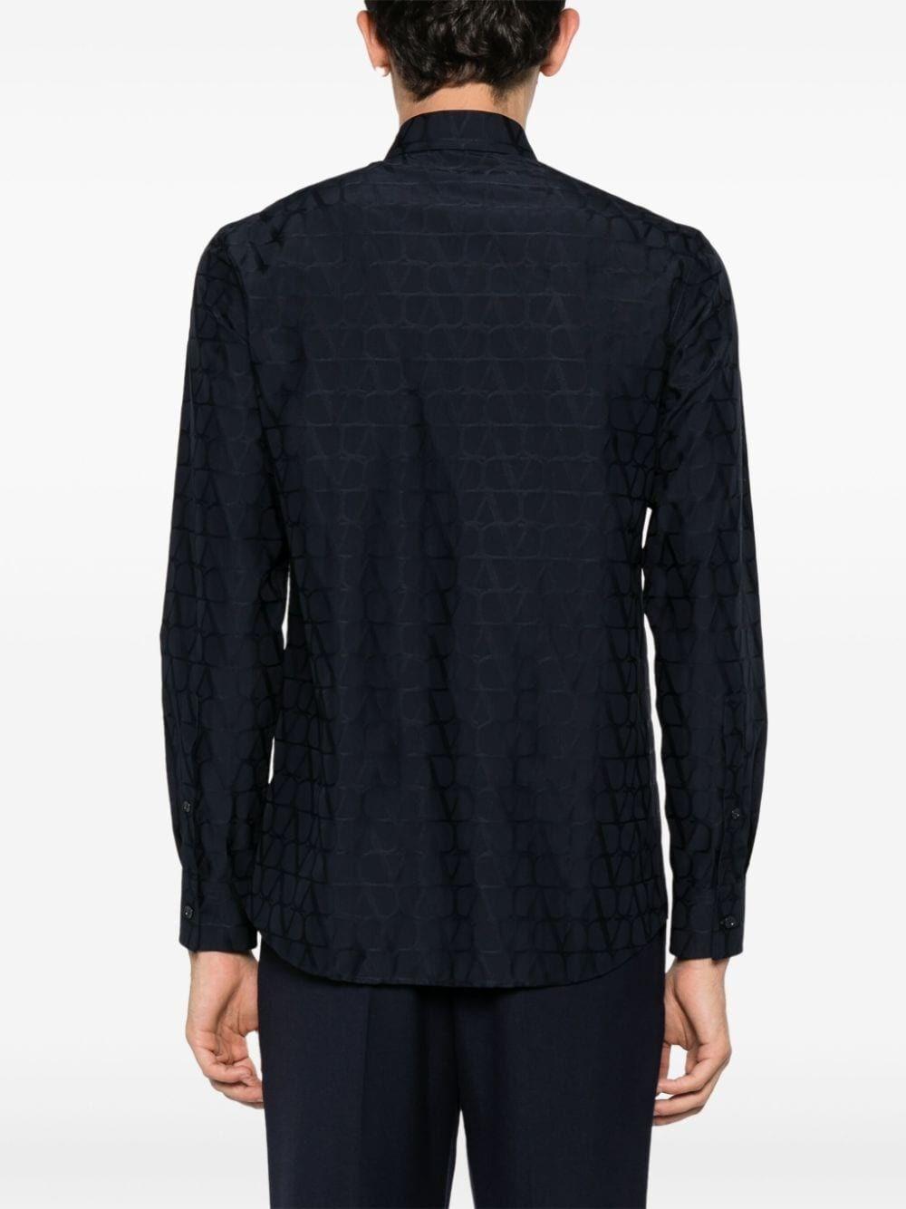 Valentino garavani `Toile Iconographe` Long Sleeve Shirt Fino al 55% di sconto