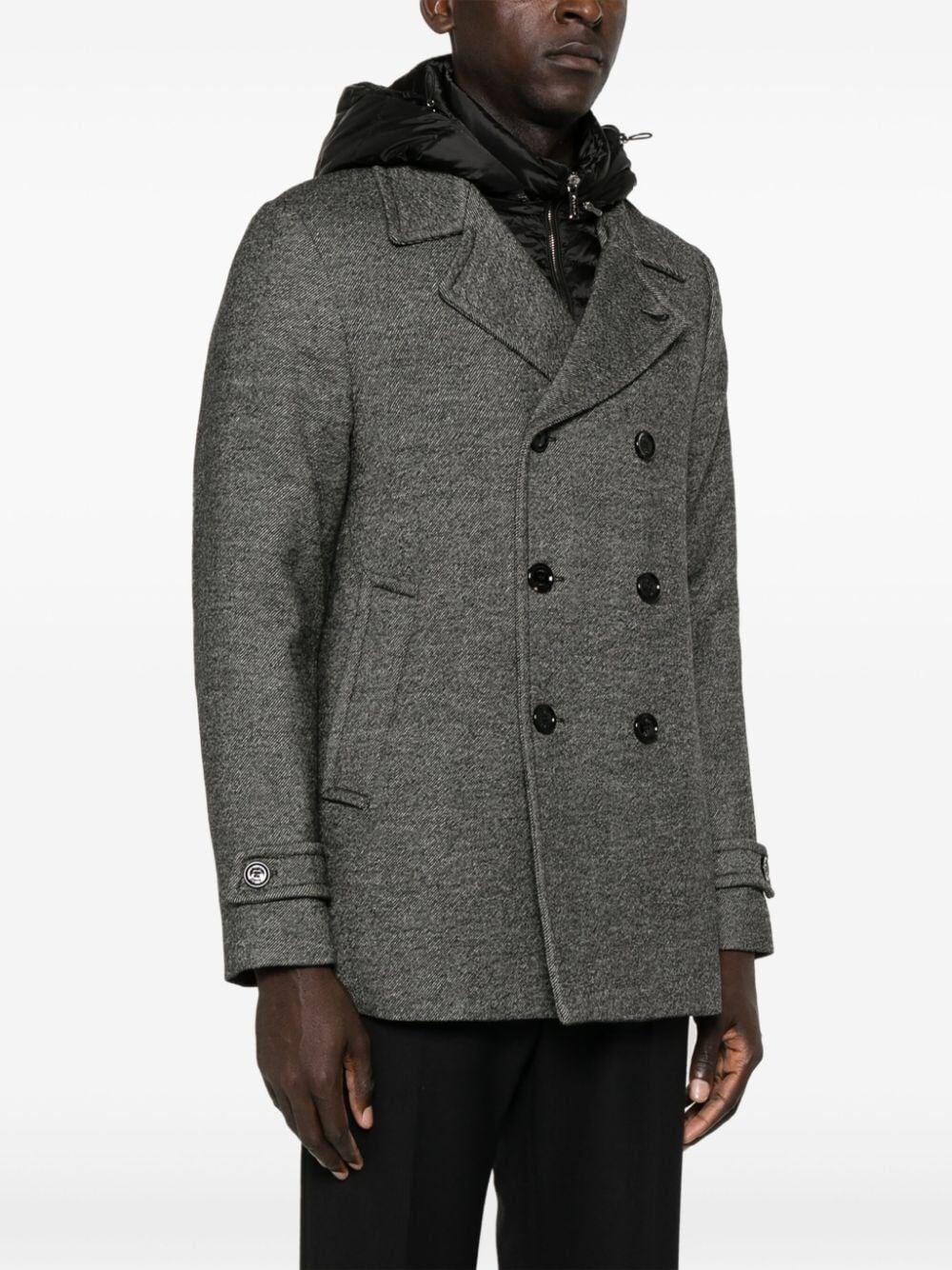 Moorer `Eligio` Double-Breasted Coat Trasporto libero internazionale