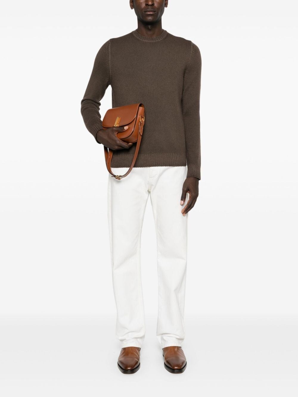Malo Long Sleeve Crew-Neck Sweater Hotsell