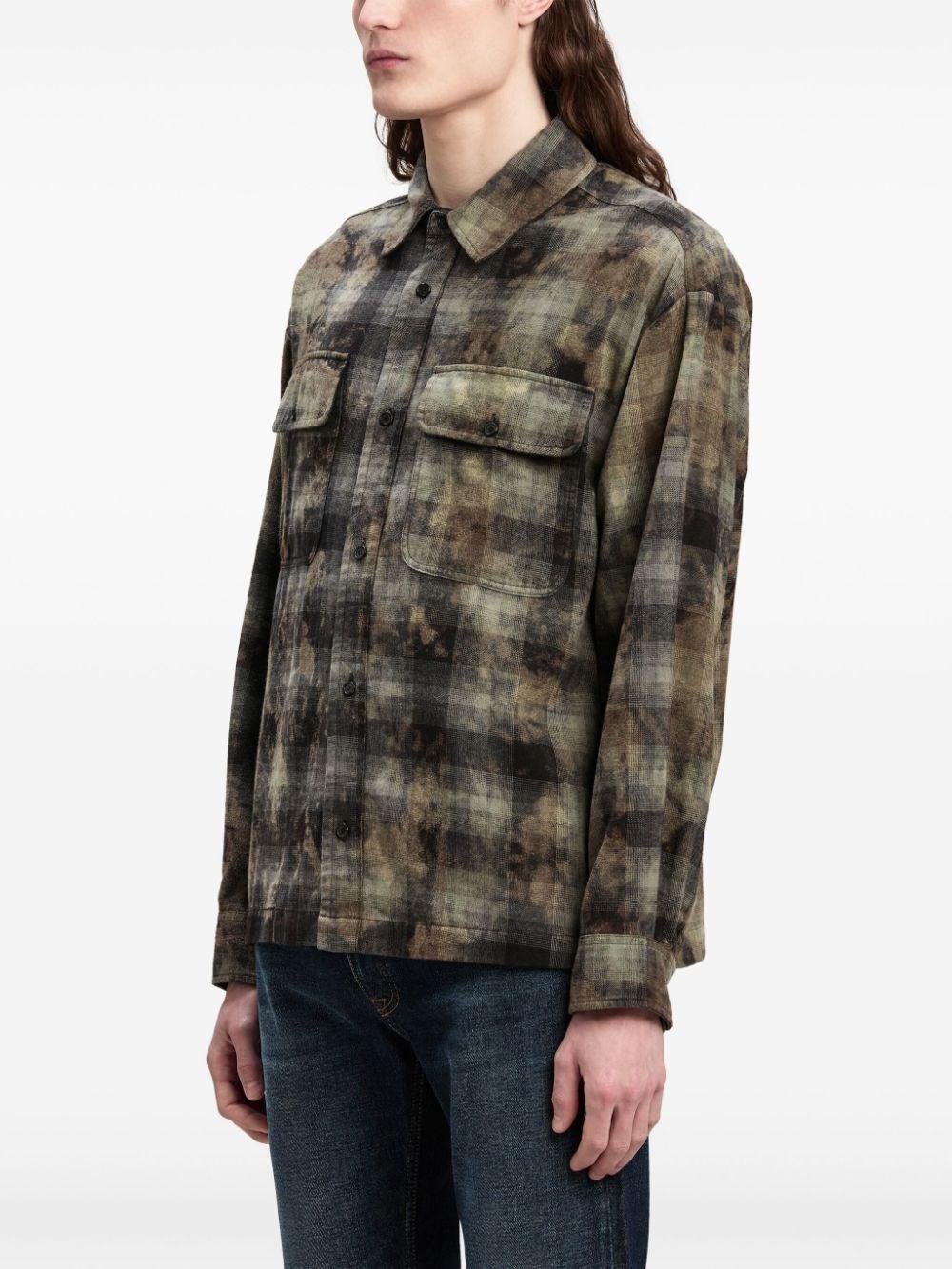 Palm angels `Curved Logo` Check Shirt Offerta San Valentino