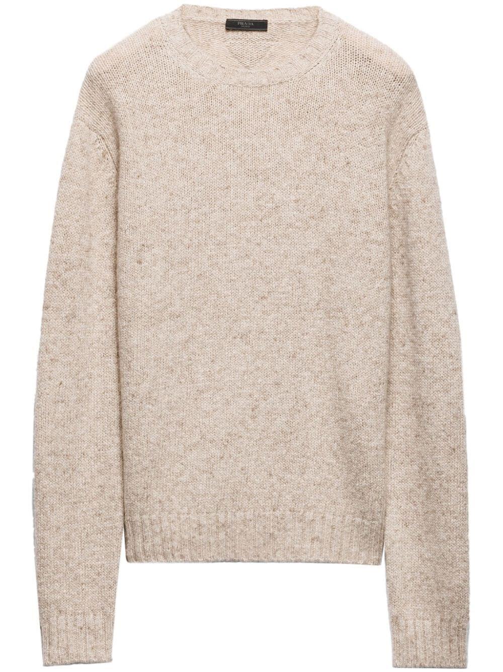 Prada Round-Neck Cashemere Sweater Grandi sconti