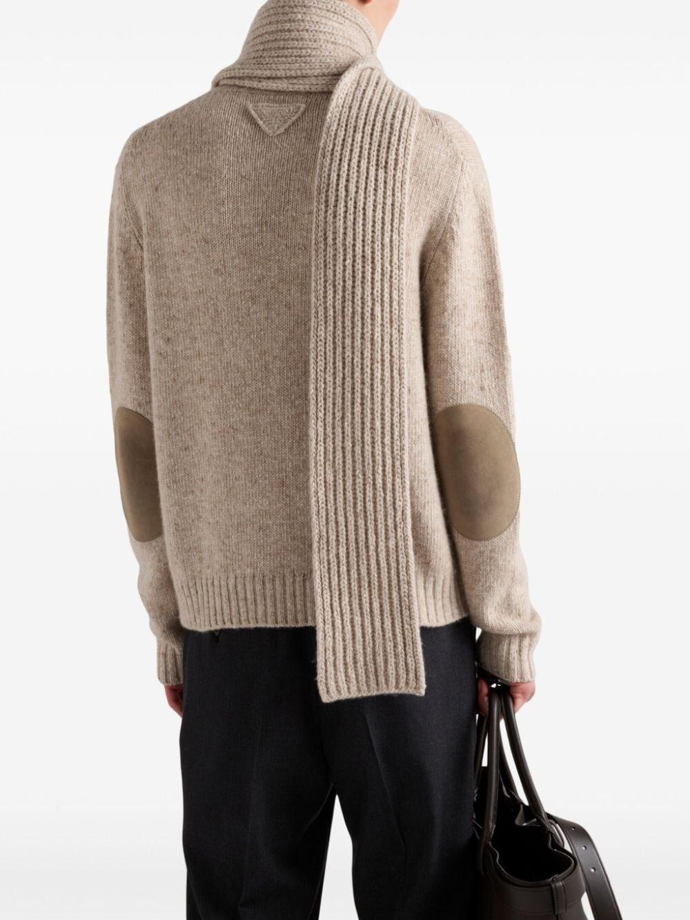 Prada Round-Neck Cashemere Sweater Grandi sconti