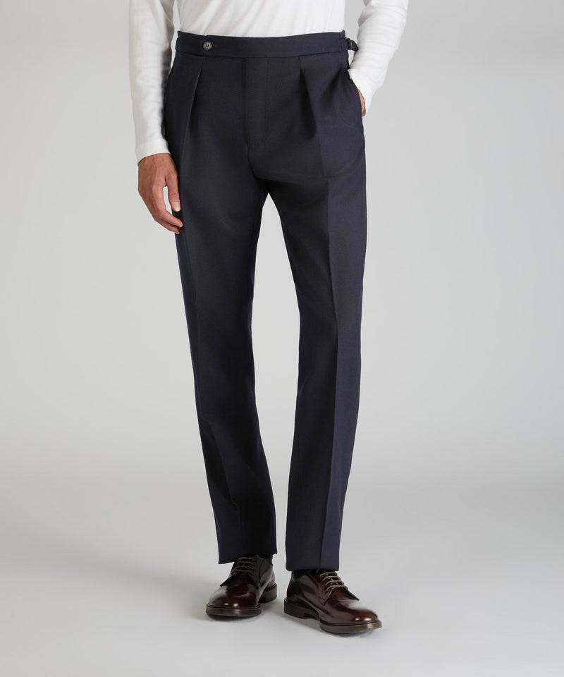 Slowear Pantalone straight fit in lana mélange Acquista Ora
