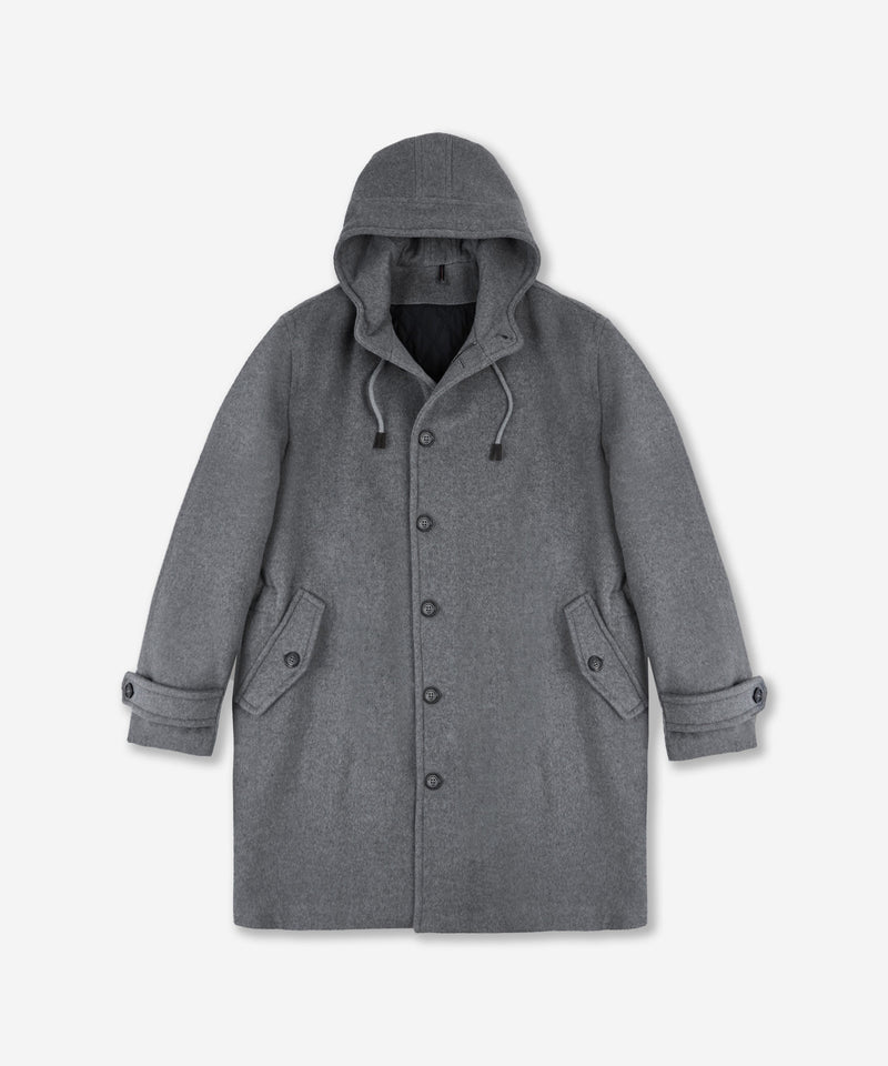 Slowear Parka in panno di lana mélange