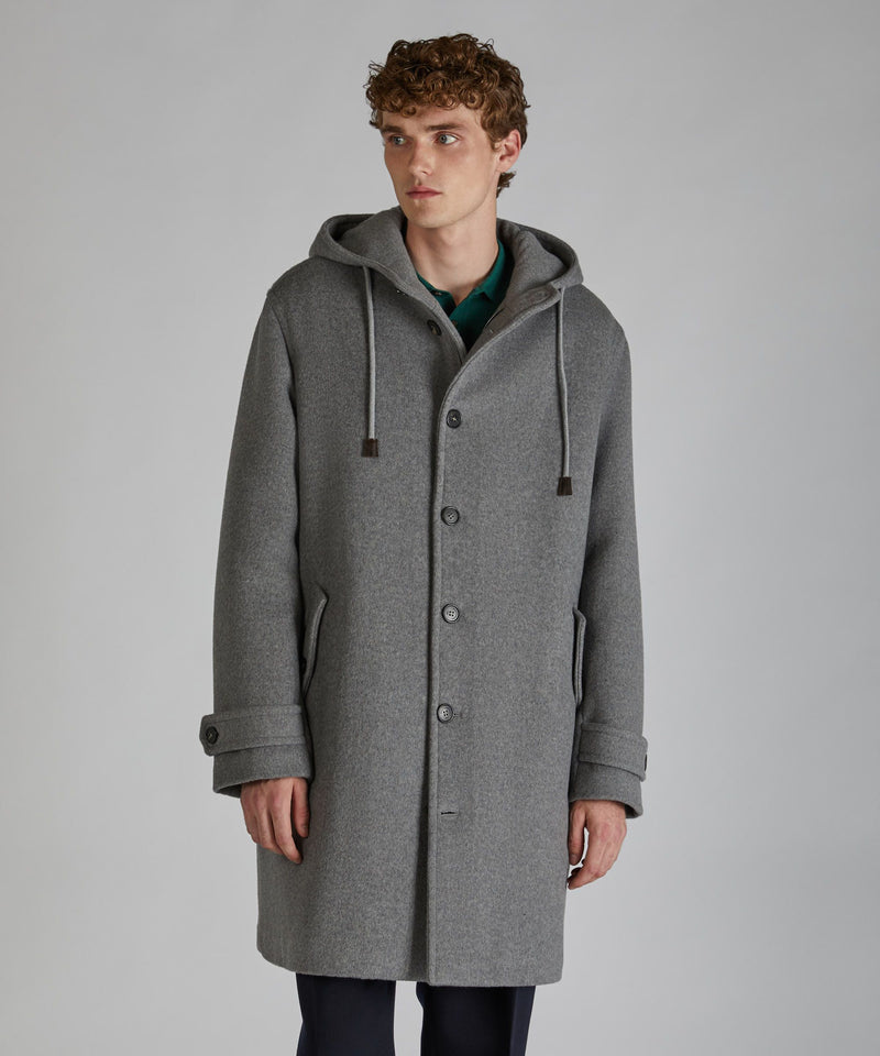 Slowear Parka in panno di lana mélange Fino Al -60%