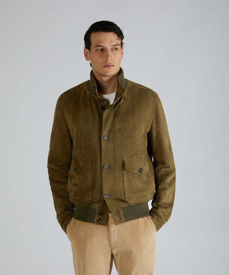 Slowear Bomber in pelle scamosciata Shopping Online