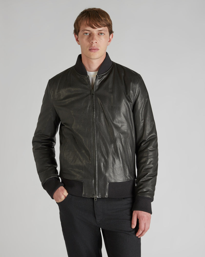 Slowear Bomber regular fit in nappa Online
