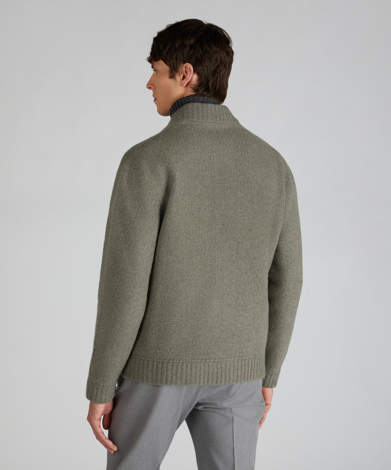 Slowear Bomber slim fit in lana e cashmere Outlet