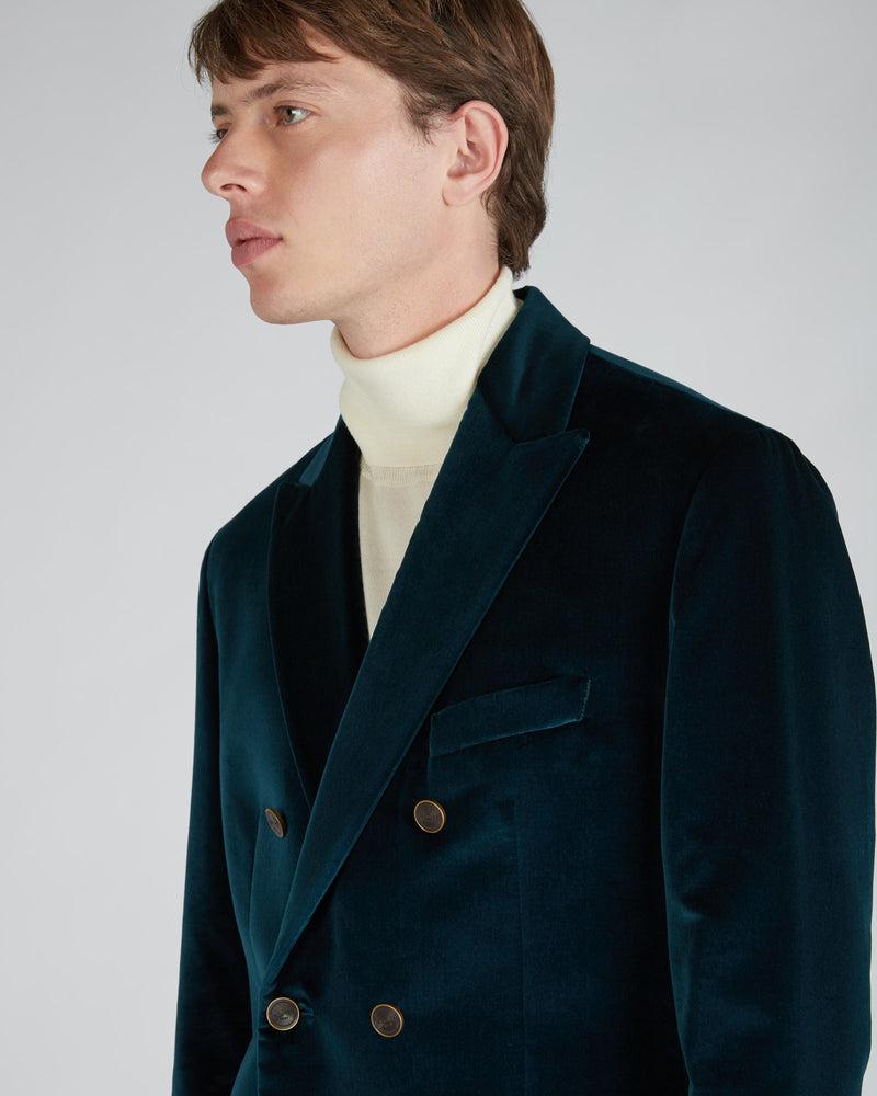 Slowear Giacca doppiopetto slim fit in velluto Saldi