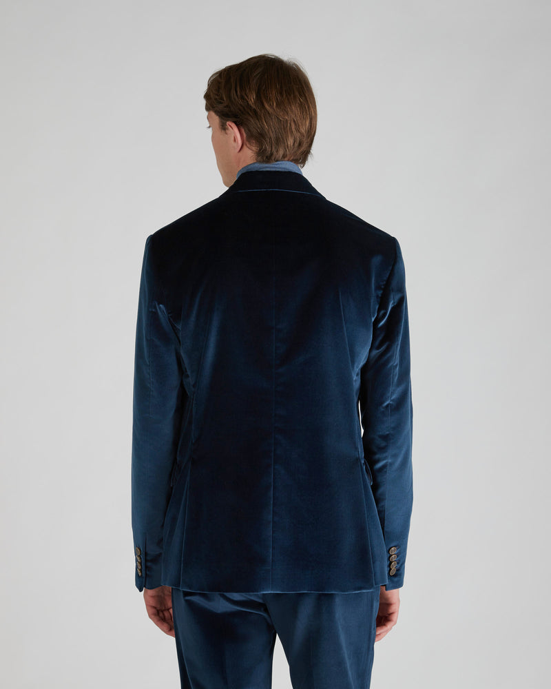 Slowear Giacca doppiopetto slim fit in velluto Offerte