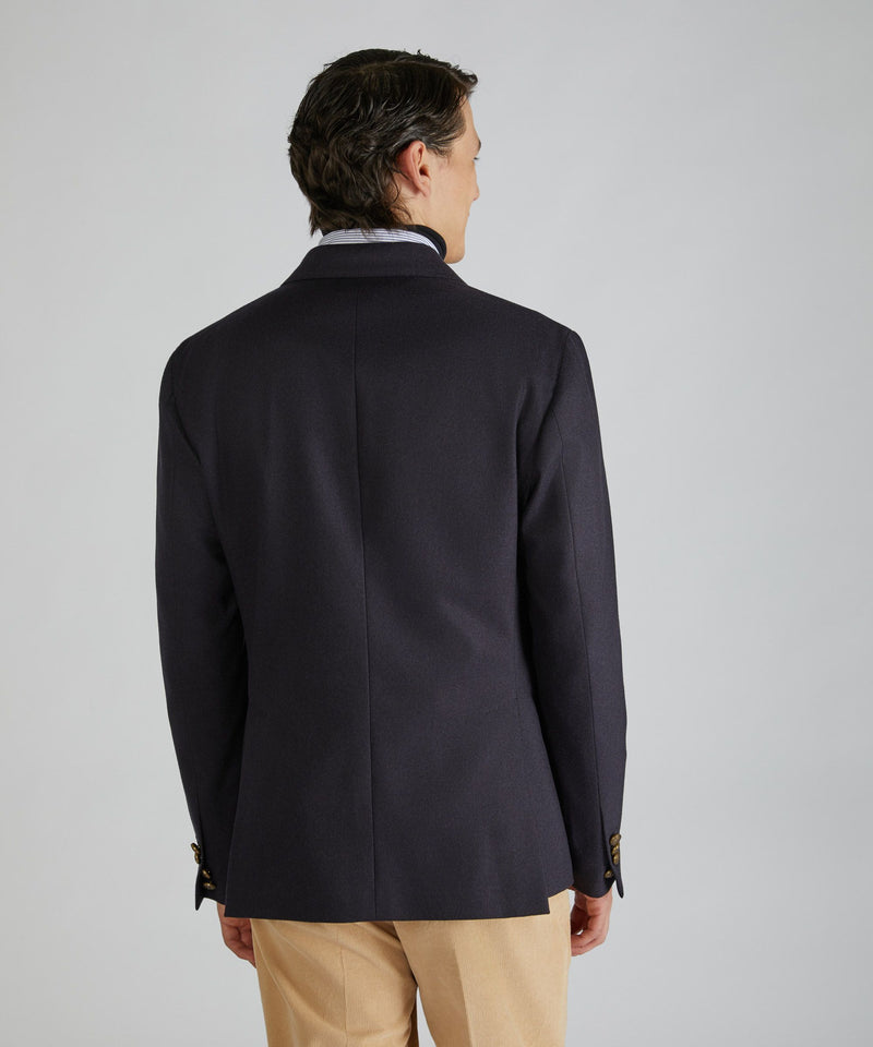 Slowear Giacca doppiopetto slim fit in flanella di lana e cashmere Hotsell