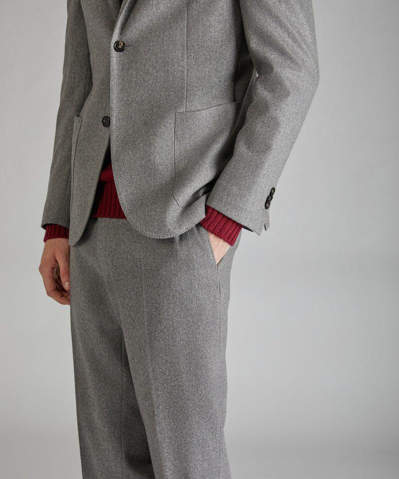 Slowear Giacca slim fit in flanella di lana e cashmere Vendita Economica