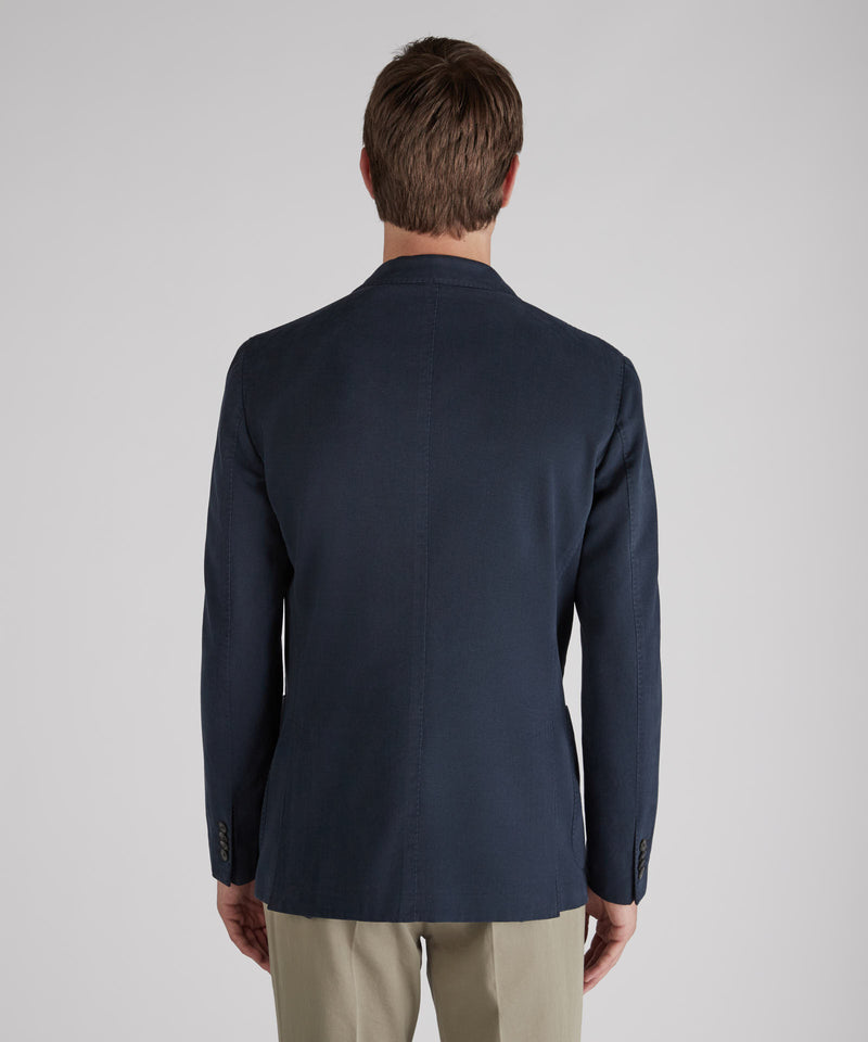 Slowear Giacca slim fit in drill di cotone e cashmere Consegna Veloce