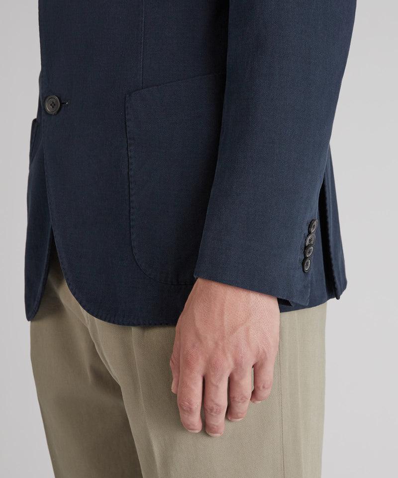 Slowear Giacca slim fit in drill di cotone e cashmere Consegna Veloce