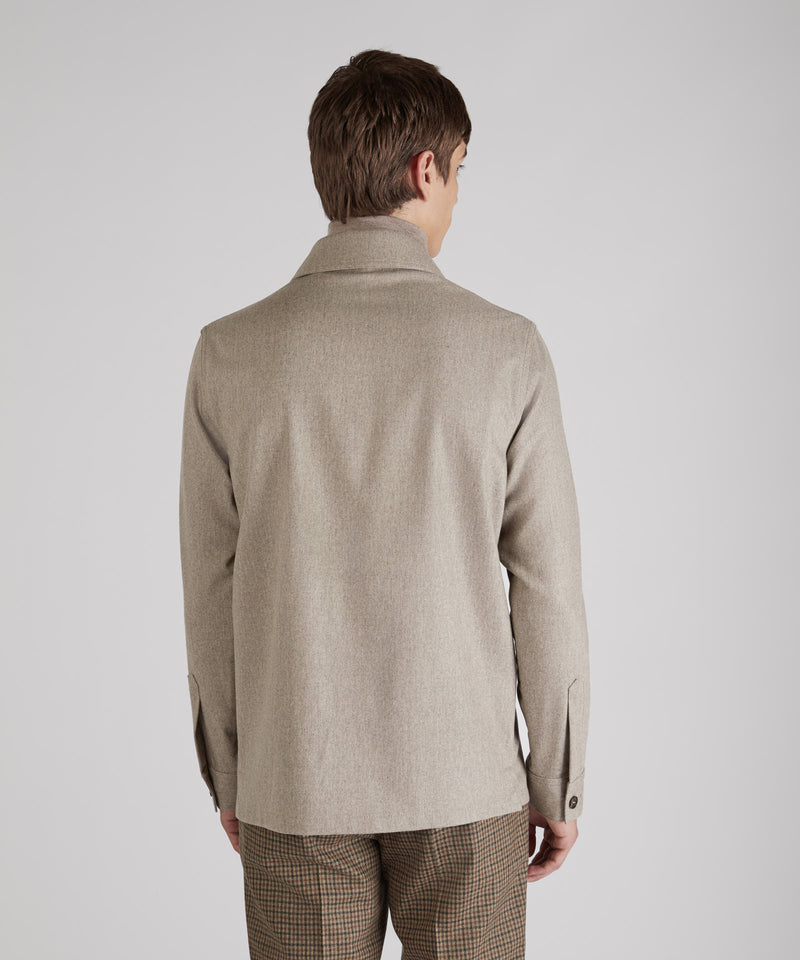 Slowear Overshirt in flanella di lana e cashmere Convenienza