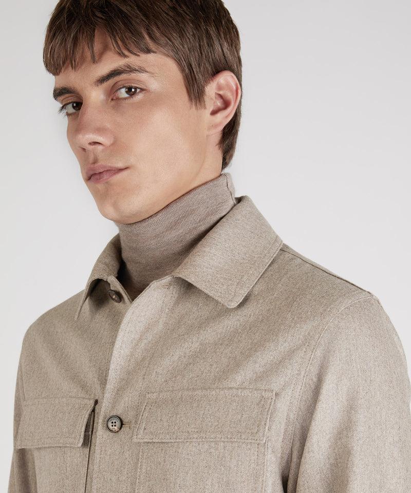 Slowear Overshirt in flanella di lana e cashmere Convenienza