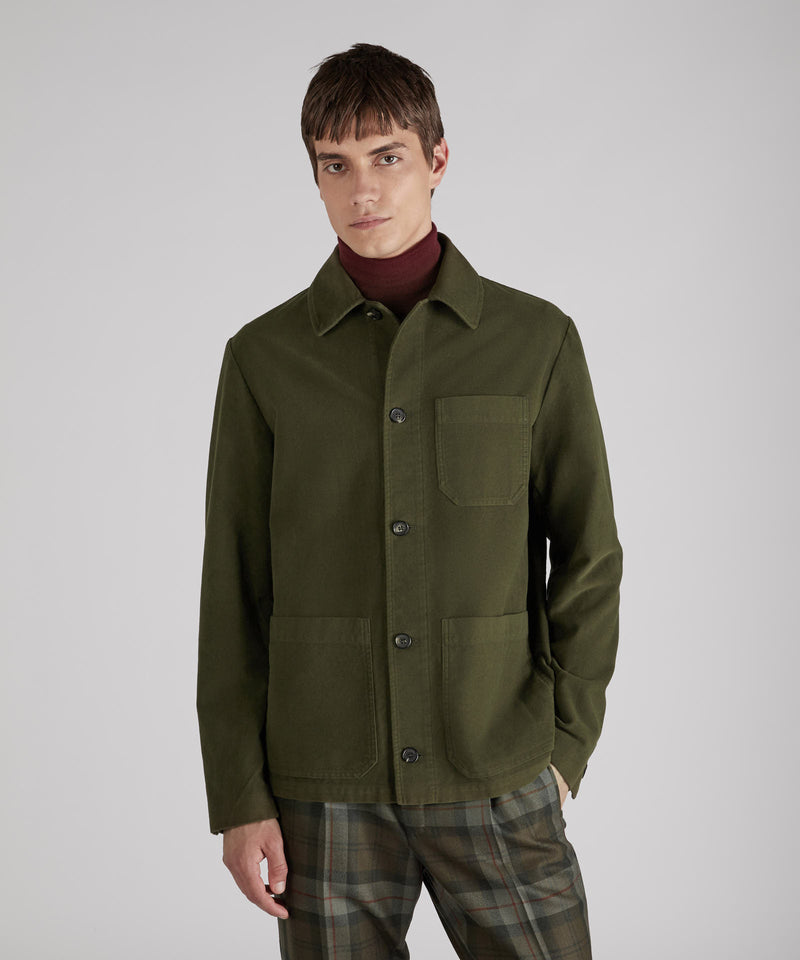 Slowear Blusa regular fit in Moleskin Sconto