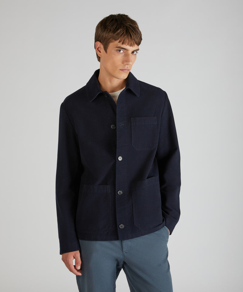 Slowear Blusa regular fit in Moleskin Economico