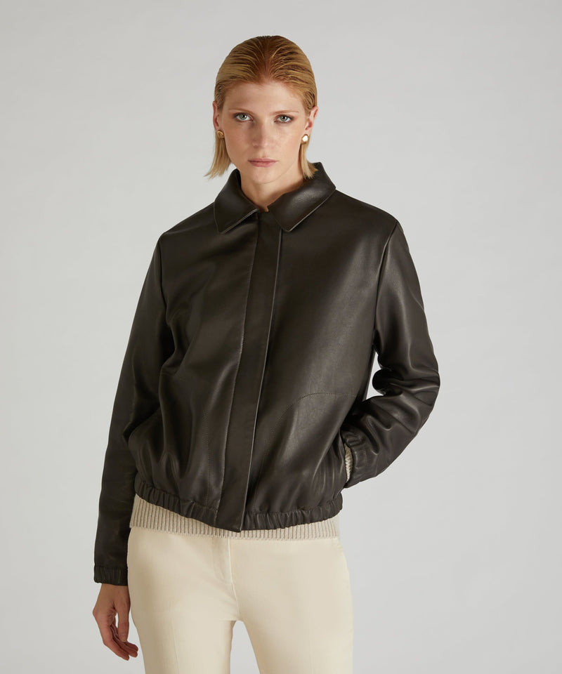 Slowear Bomber regular fit in nappa Saldi
