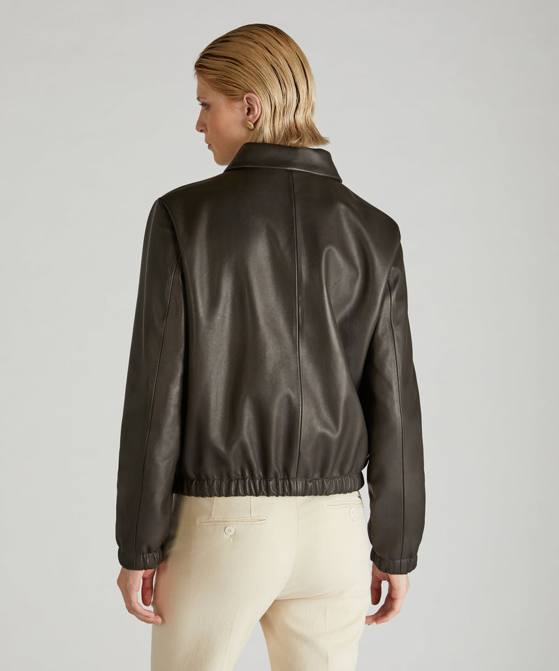 Slowear Bomber regular fit in nappa Saldi