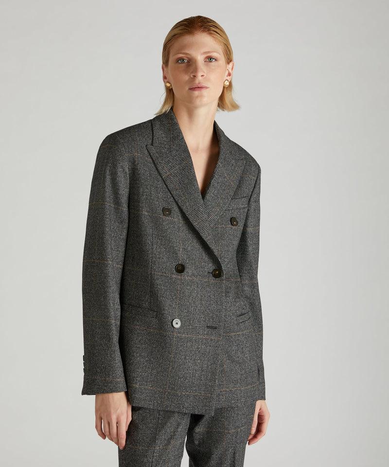 Slowear Doppiopetto regular fit in flanella Saldi Di Fabbrica
