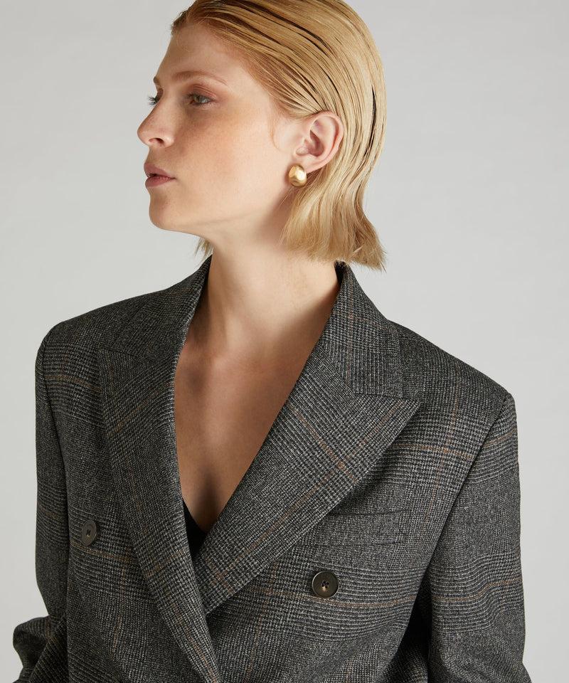 Slowear Doppiopetto regular fit in flanella Saldi Di Fabbrica