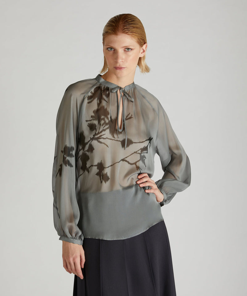 Slowear Camicia wide fit in chiffon di seta Nuovo