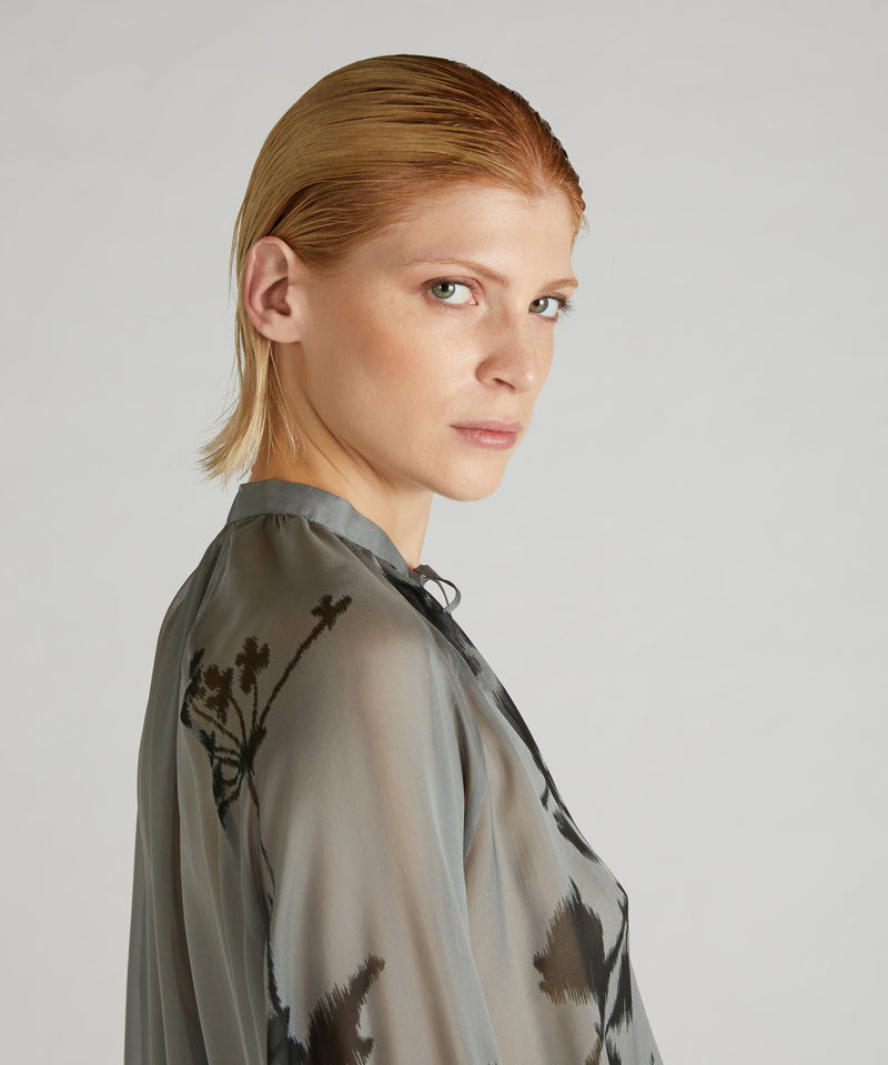 Slowear Camicia wide fit in chiffon di seta Nuovo