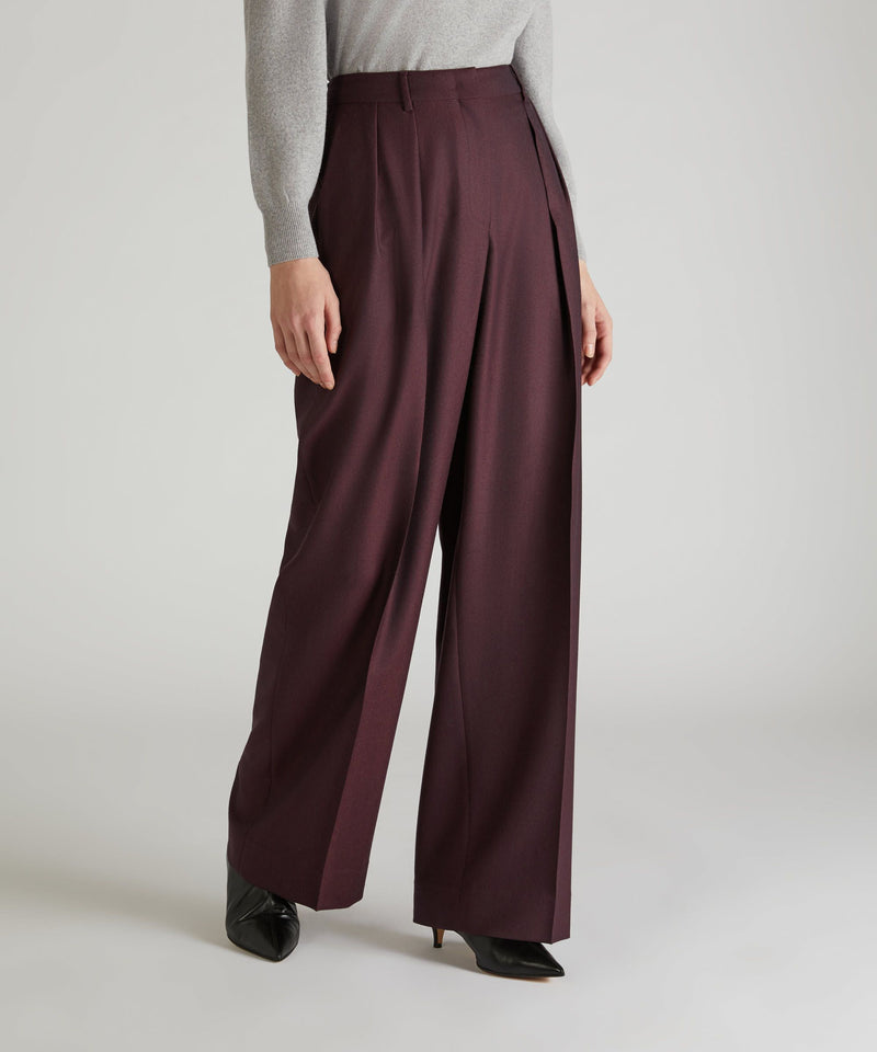 Slowear Pantalone wide fit in flanella Fino Al -60%
