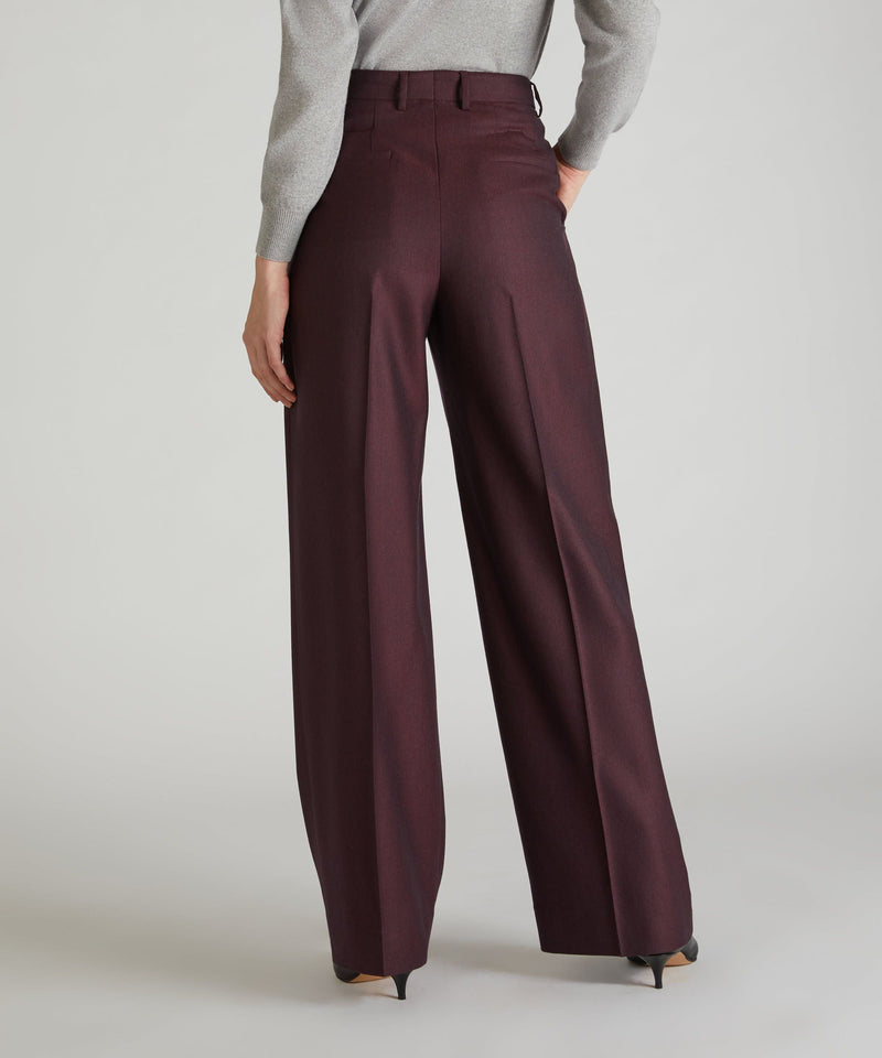 Slowear Pantalone wide fit in flanella Fino Al -60%