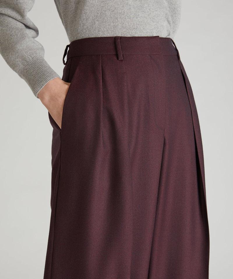 Slowear Pantalone wide fit in flanella Fino Al -60%