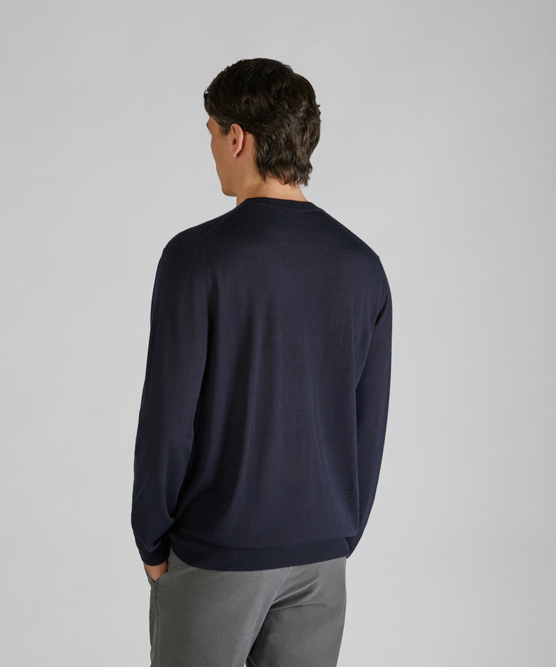 Slowear Girocollo slim fit in cashmere e seta Presa