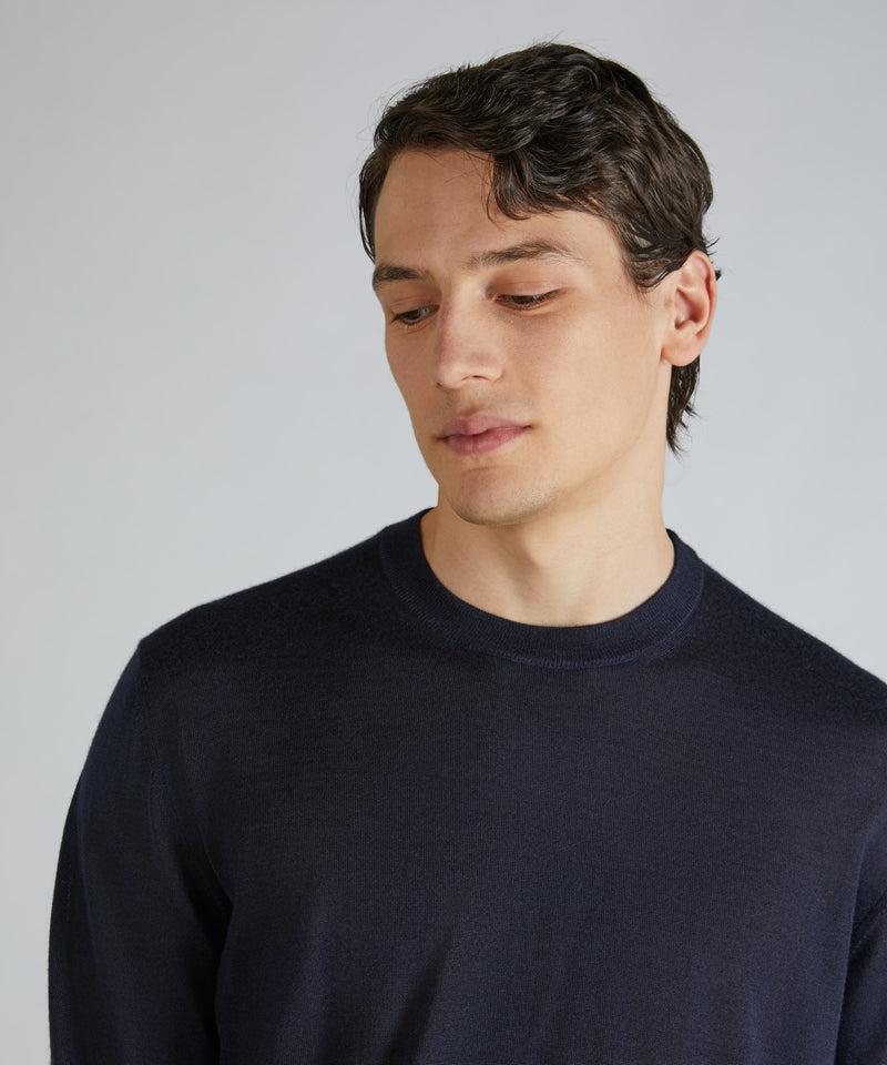 Slowear Girocollo slim fit in cashmere e seta Presa