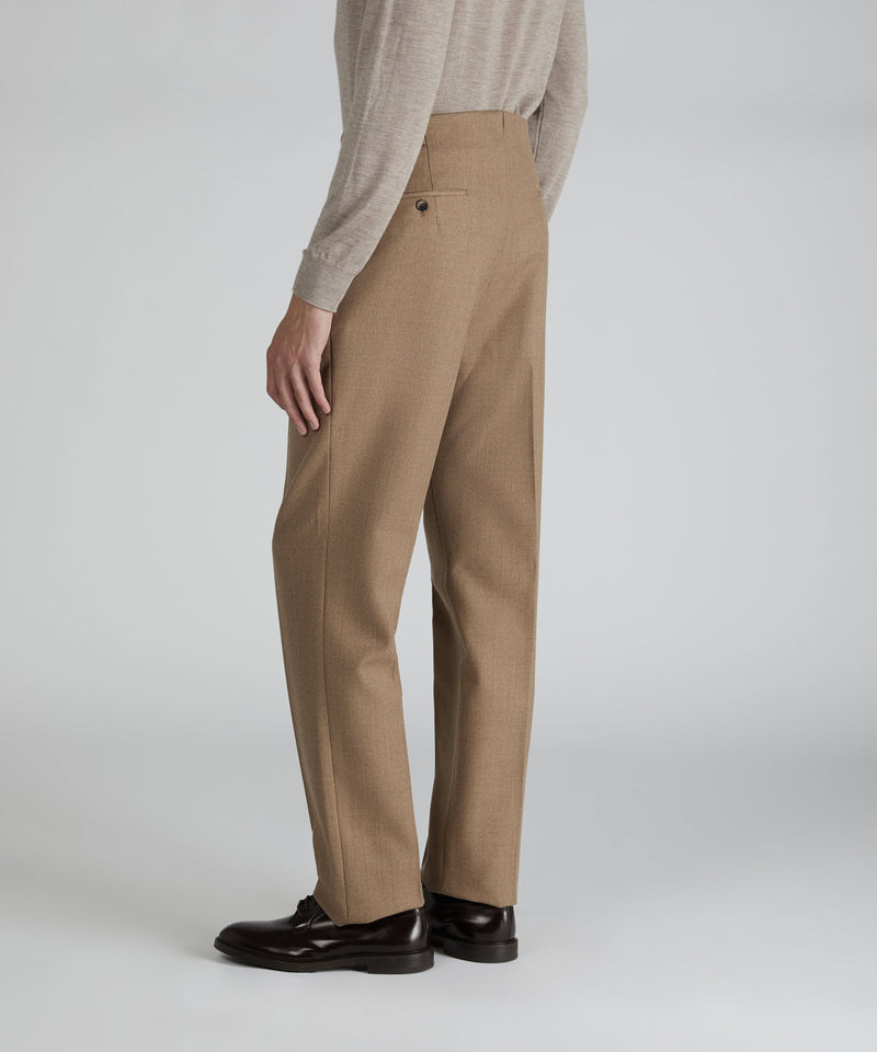 Slowear Pantalone straight fit in lana mélange Offerte