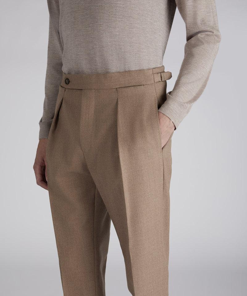 Slowear Pantalone straight fit in lana mélange Offerte
