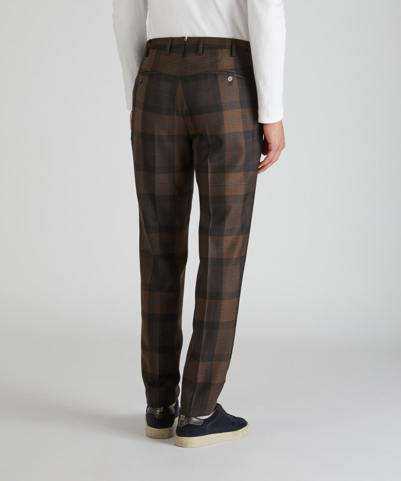 Slowear Pantalone tapered fit in lana Saldi Di Fabbrica