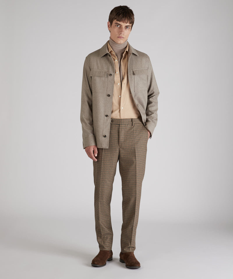 Slowear Pantalone tapered fit in misto lana Vendite Flash