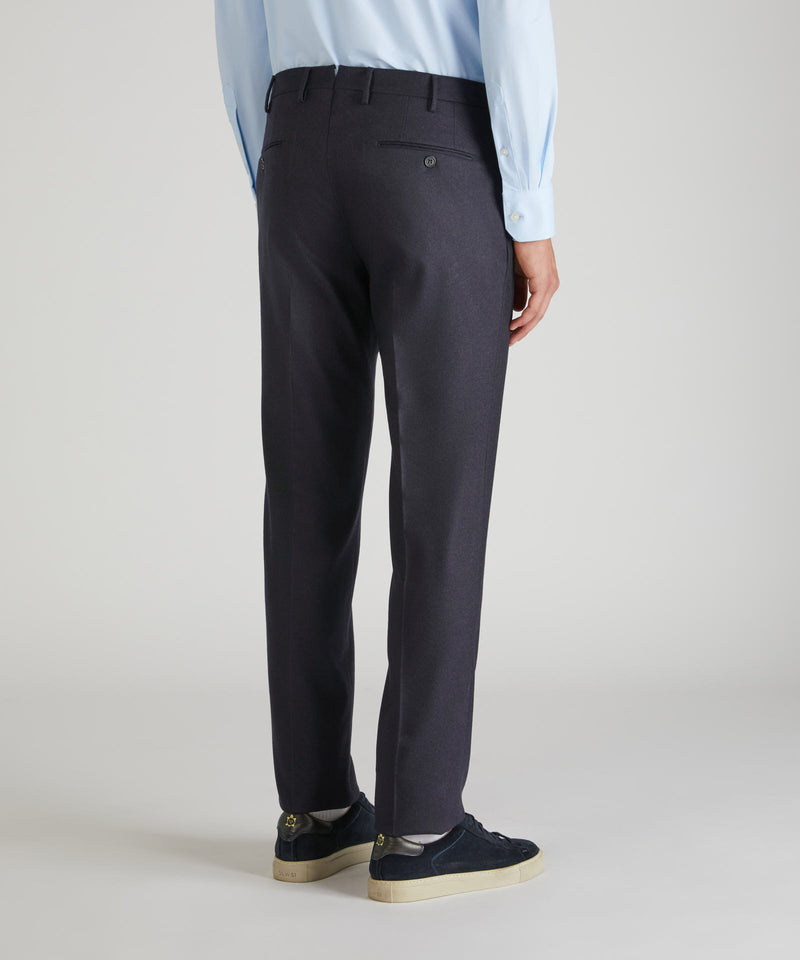 Slowear Pantalone slim fit in flanella di lana e cashmere In Saldo