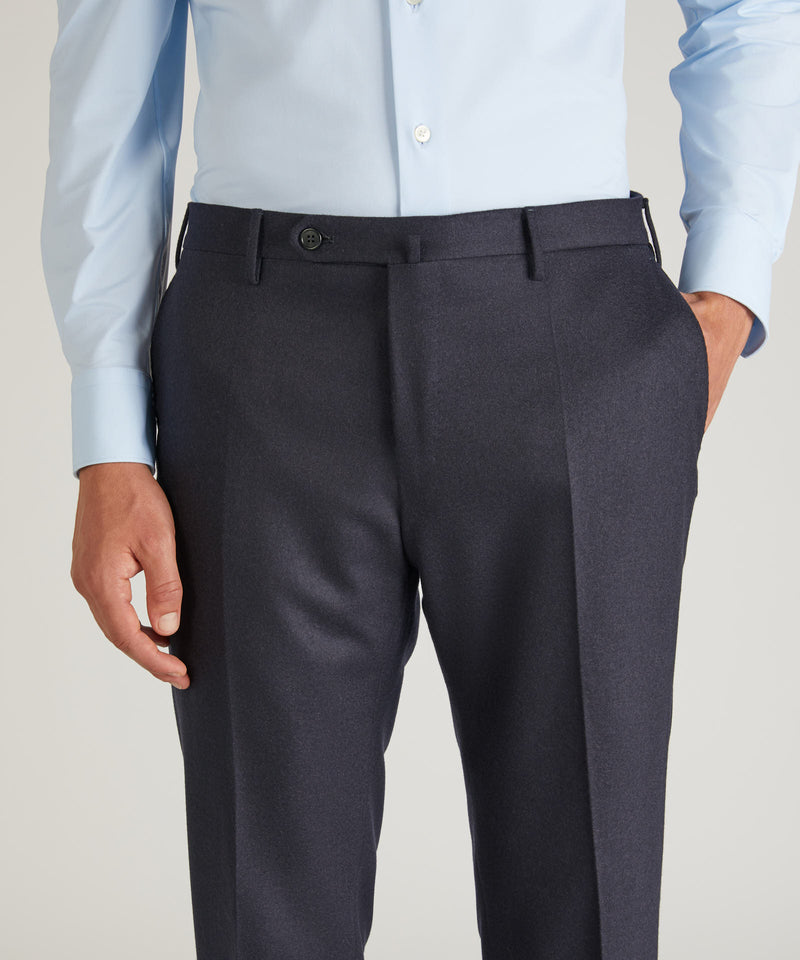 Slowear Pantalone slim fit in flanella di lana e cashmere In Saldo