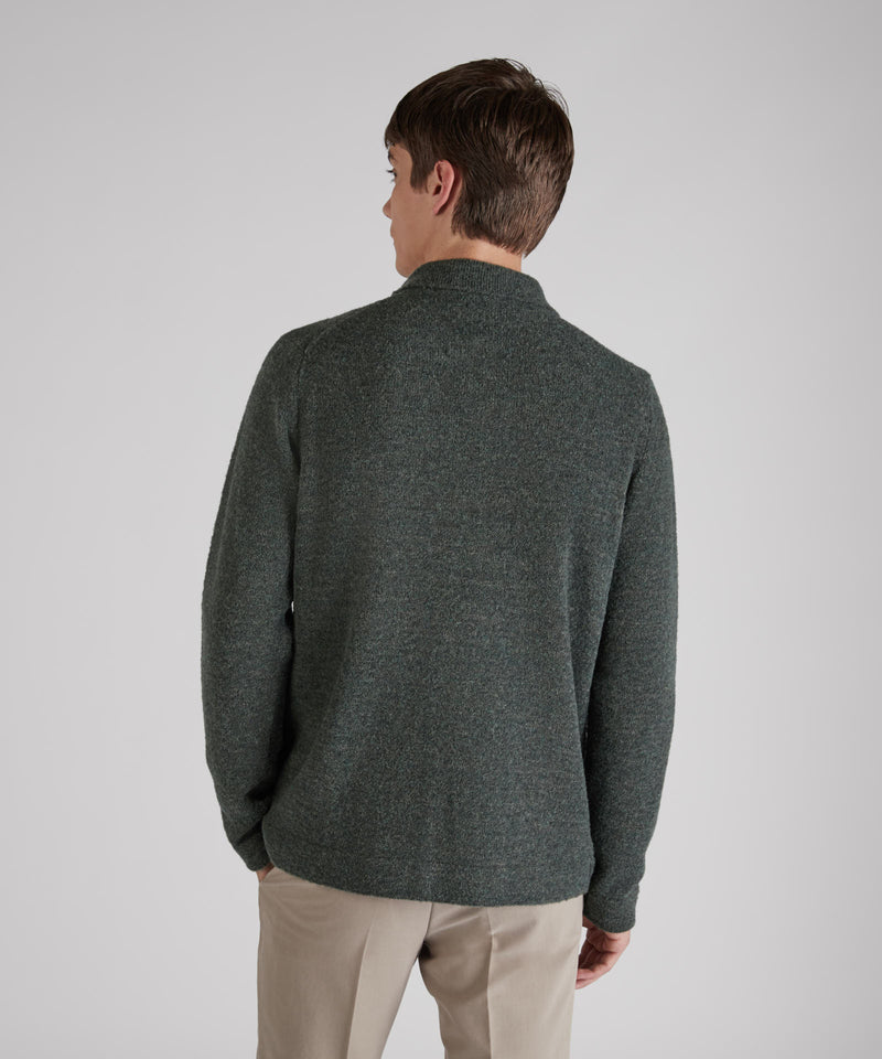 Slowear Overshirt in bouclé di lana e lana Geelong Moda
