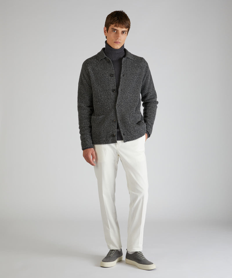 Slowear Overshirt in bouclé di lana e lana Geelong 2025