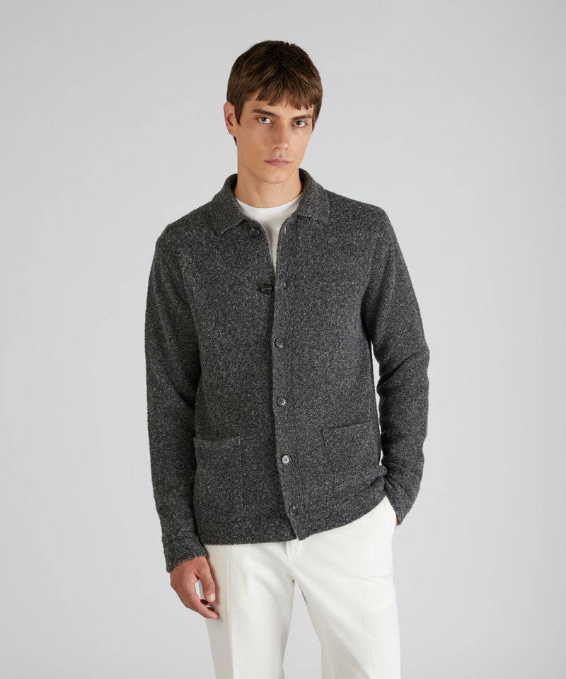 Slowear Overshirt in bouclé di lana e lana Geelong 2025