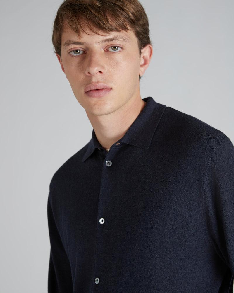 Slowear Camicia slim fit in Flexwool certificato Italia