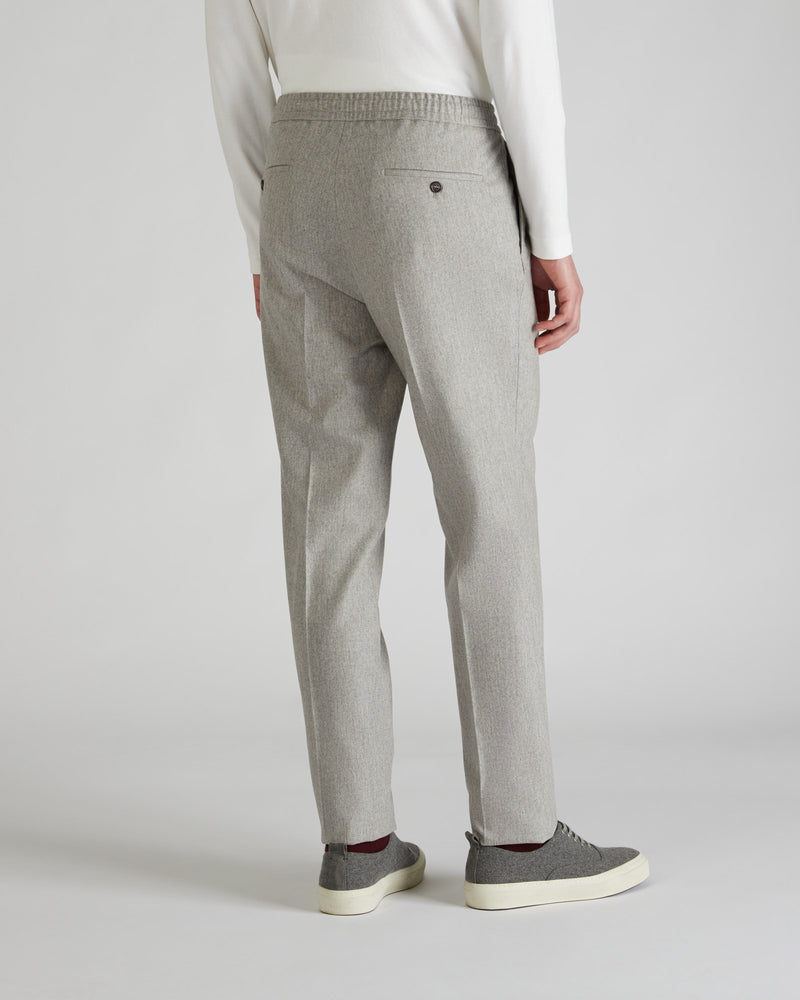Slowear Pantalone tapered fit in flanella di lana e cashmere 2025